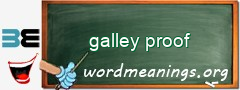 WordMeaning blackboard for galley proof